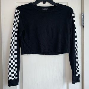 Fashion nova black & white top